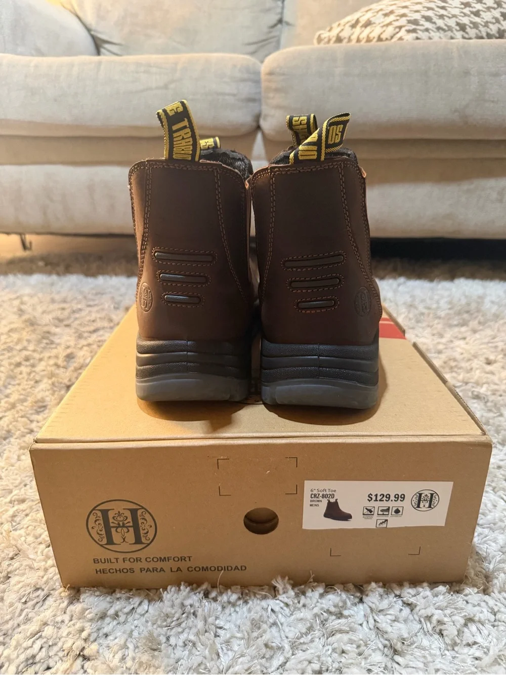 Montwell Slip-On Work Boots for Men